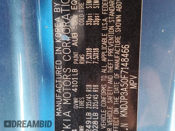 2015 Kia Soul + with VIN KNDJP3A50F7148466, listed as a Copart auction lot 54454115 with 179,795 mi miles and Salvage Title. Bid and sale history available at DreamBid. Image 12.