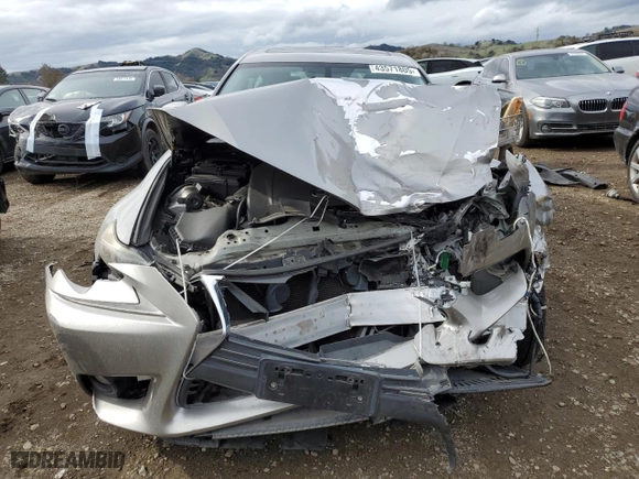 2014 Lexus IS 250 with VIN JTHBF1D24E5023704, listed as a Copart auction lot 43571805 with 111,411 mi miles and Salvage Title. Bid and sale history available at carsss.com. Image 5.