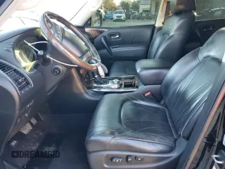 2012 Infiniti QX56 7-passenger with VIN JN8AZ2NE5C9021604, listed as a Copart auction lot 80391754 with 169,913 mi miles and Clean Title. Bid and sale history available at carsss.com. Image 7.