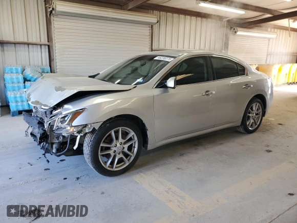 2014 Nissan Maxima S with VIN 1N4AA5AP1EC457227, listed as a Copart auction lot 46235375 with 160,468 mi miles and Salvage Title. Bid and sale history available at DreamBid. Image 1.
