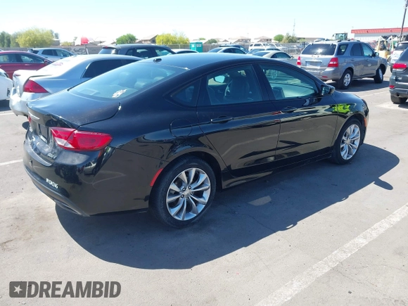 2015 Chrysler 200 S with VIN 1C3CCCBB1FN670130, listed as a IAAI auction lot 42054060 with 83,620 mi miles and . Bid and sale history available at DreamBid. Image 4.