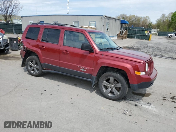 2014 Jeep Patriot Latitude with VIN 1C4NJRFB0ED658983, listed as a Copart auction lot 55024685 with 96,457 mi miles and Salvage Title. Bid and sale history available at carsss.com. Image 4.