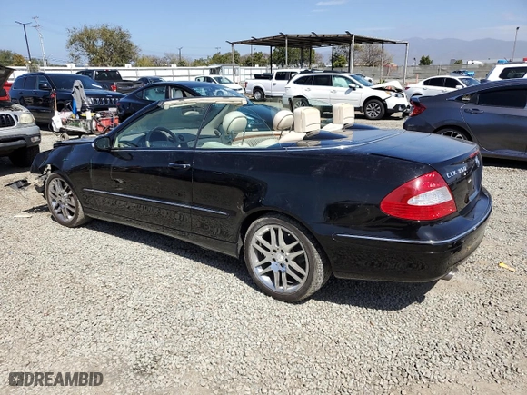 2008 Mercedes-Benz CLK-Class 3.5L with VIN WDBTK56F18T089313, listed as a Copart auction lot 49496485 with 101,711 mi miles and Salvage Title. Bid and sale history available at carsss.com. Image 2.