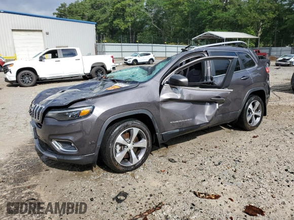 2021 Jeep Cherokee Limited with VIN 1C4PJLDX4MD187701, listed as a Copart auction lot 60745705 with Not provided miles and Non repairable. Bid and sale history available at DreamBid. Image 1.
