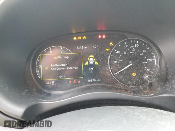 2024 Nissan Kicks SR with VIN 3N1CP5DV8RL471439, listed as a Copart auction lot 51824445 with 49,879 mi miles and Salvage Title. Bid and sale history available at DreamBid. Image 9.