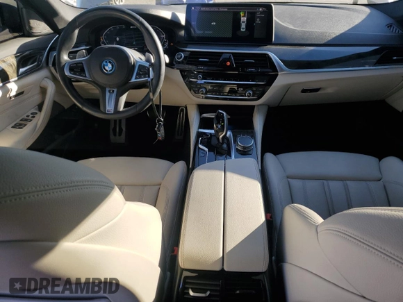2022 BMW 5 Series 530e with VIN WBA13AG08NCL01996, listed as a Copart auction lot 89193865 with 21,314 mi miles and Salvage title. Bid and sale history available at DreamBid. Image 8.