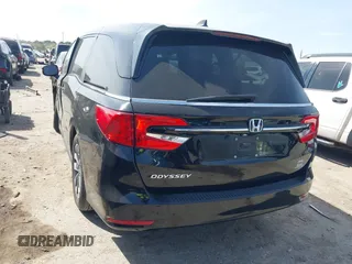 2022 Honda Odyssey EX-L z VIN 5FNRL6H77NB032147, wystawiony jako IAAI lot #41795448 z przebiegiem 64 160 mil mil oraz . Historia ofert i sprzedaży dostępna na DreamBid. Obrazek 3.