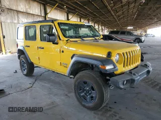 2018 Jeep Wrangler Unlimited Sport z VIN 1C4HJXDG9JW291015, wystawiony jako Copart lot #46114545 z przebiegiem 81 288 mil mil oraz Szkoda całkowita • Salvage title. Historia ofert i sprzedaży dostępna na DreamBid. Obrazek 4.