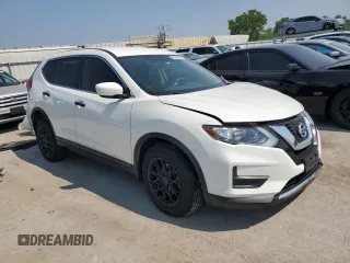 2017 Nissan Rogue S with VIN JN8AT2MV6HW006332, listed as a Copart auction lot 60634955 with Not provided miles and Salvage title. Bid and sale history available at DreamBid. Image 4.