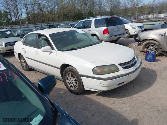 2002 Chevrolet Impala with VIN 2G1WF52E129332206, listed as a IAAI auction lot 41948667 with 166,365 mi miles. Bid and sale history available at carsss.com. Image 1.