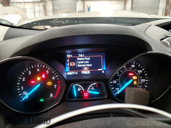 2017 Ford Escape SE with VIN 1FMCU0GD6HUC94417, listed as a Copart auction lot 52287385 with 98,277 mi miles and Clean Title. Bid and sale history available at carsss.com. Image 9.