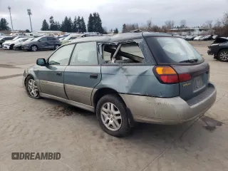 2002 Subaru Legacy Outback with VIN 4S3BH665027661268, listed as a Copart auction lot 43043025 with 215,150 mi miles and Salvage title. Bid and sale history available at DreamBid. Image 2.