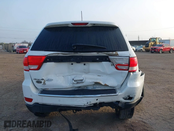 2013 Jeep Grand Cherokee Overland with VIN 1C4RJFCT1DC525098, listed as a IAAI auction lot 41593500 with 80,412 mi miles. Bid and sale history available at carsss.com. Image 16.