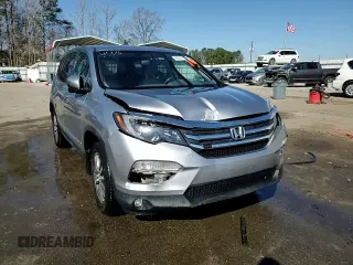 2017 Honda Pilot EX-L with VIN 5FNYF6H56HB030217, listed as a Copart auction lot 43574145 with 91,996 mi miles and Salvage Title. Bid and sale history available at DreamBid. Image 15.