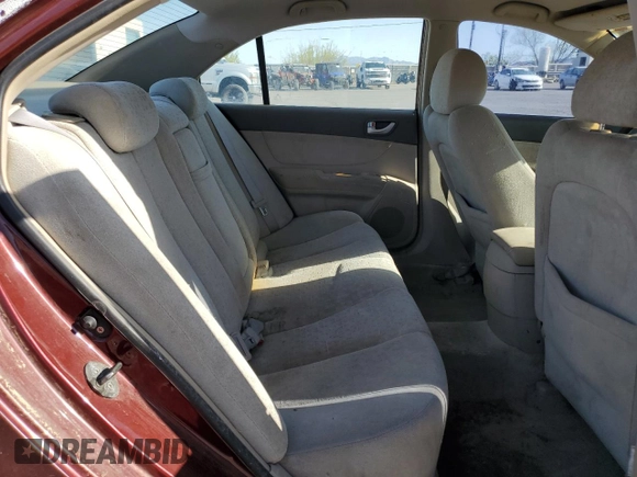 2007 Hyundai Sonata GLS with VIN 5NPET46C37H291788, listed as a Copart auction lot 52166515 with 169,254 mi miles and Clean Title. Bid and sale history available at DreamBid. Image 10.