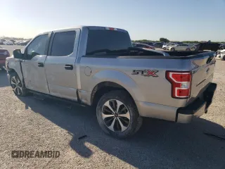 2020 Ford F-150 XL with VIN 1FTEW1C57LKE70956, listed as a Copart auction lot 50637584 with 101,108 mi miles and Salvage Title. Bid and sale history available at carsss.com. Image 2.