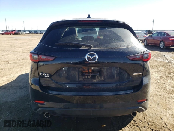 2024 Mazda CX-5 S Carbon Edition with VIN JM3KFBCL4R0502636, listed as a Copart auction lot 54695725 with 6,176 mi miles and Salvage Title. Bid and sale history available at DreamBid. Image 6.