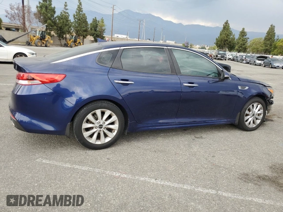 2018 Kia Optima LX с VIN 5XXGT4L38JG263985, выставлен на аукционе Copart как лот 59634065 с пробегом 53 690 миль миль и Списание • Salvage title. История ставок и продаж доступна на DreamBid. Изображение 3.