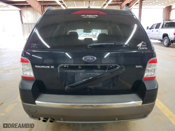 2008 Ford Taurus X SEL with VIN 1FMDK02W98GA30867, listed as a Copart auction lot 49444215 with 0 mi miles and Salvage Title. Bid and sale history available at carsss.com. Image 6.