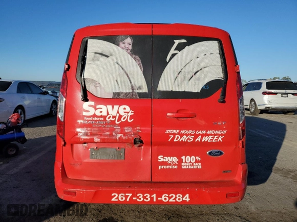 2016 Ford Transit Connect XLT z VIN NM0GS9F70G1261857, wystawiony jako Copart lot #74795494 z przebiegiem 134 375 mil mil oraz Szkoda całkowita • Salvage title. Historia ofert i sprzedaży dostępna na DreamBid. Obrazek 6.