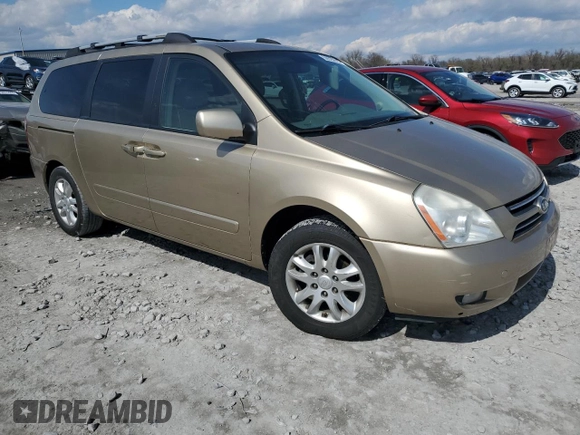2006 Kia Sedona LX with VIN KNDMB233X66073539, listed as a Copart auction lot 50529815 with 172,896 mi miles and Salvage Title. Bid and sale history available at carsss.com. Image 4.