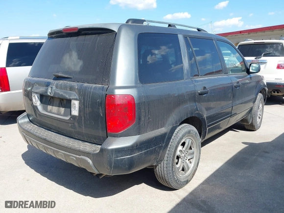2004 Honda Pilot EX with VIN 2HKYF18564H505136, listed as a IAAI auction lot 42101753 with 236,696 mi miles. Bid and sale history available at carsss.com. Image 4.