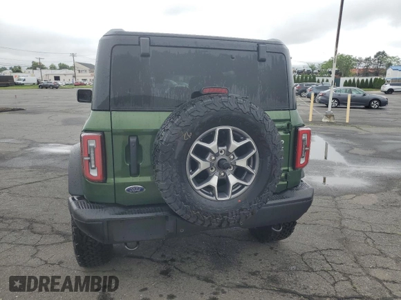 2025 Ford Bronco Badlands z VIN 1FMEE9BP1SLA66088, wystawiony jako Copart lot #60238525 z przebiegiem 1 419 mil mil oraz Czysty tytuł • Clean title. Historia ofert i sprzedaży dostępna na DreamBid. Obrazek 6.