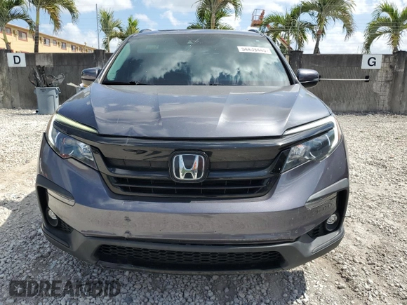 2021 Honda Pilot Special Edition with VIN 5FNYF5H21MB037702, listed as a Copart auction lot 54439445 with 55,410 mi miles and Salvage Title. Bid and sale history available at DreamBid. Image 5.