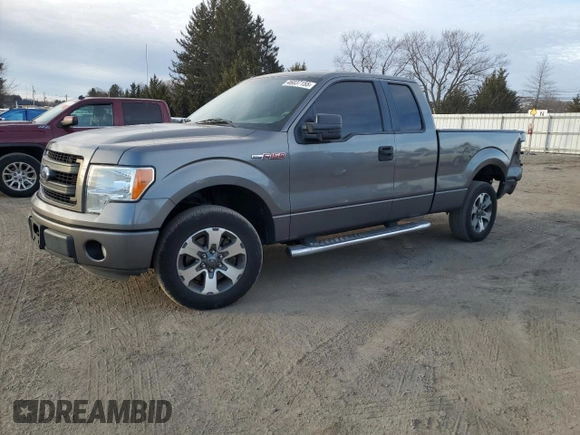 2013 Ford F-150 XL with VIN 1FTFX1CF5DFC03478, listed as a Copart auction lot 46037155 with 164,241 mi miles and Salvage Title. Bid and sale history available at carsss.com. Image 1.