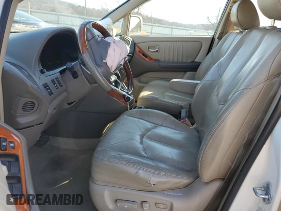 2002 Lexus RX 300 with VIN JTJHF10UX20286711, listed as a Copart auction lot 45305695 with 271,025 mi miles and Salvage Title. Bid and sale history available at carsss.com. Image 7.