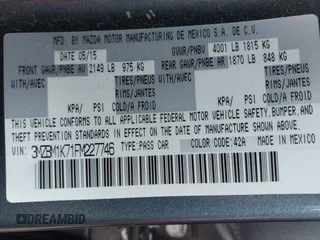 2015 Mazda 3 i Sport with VIN 3MZBM1K71FM227746, listed as a IAAI auction lot 41888012 with 112,351 mi miles and . Bid and sale history available at DreamBid. Image 9.