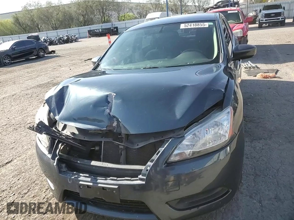2013 Nissan Sentra S with VIN 3N1AB7AP5DL659304, listed as a Copart auction lot 52418855 with 117,475 mi miles and Salvage Title. Bid and sale history available at DreamBid. Image 13.