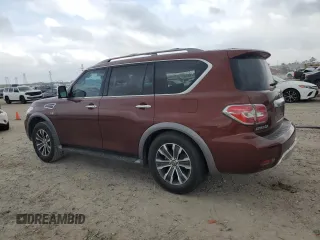 2017 Nissan Armada SL with VIN JN8AY2NDXH9008199, listed as a Copart auction lot 50427455 with 170,542 mi miles and Salvage Title. Bid and sale history available at carsss.com. Image 2.