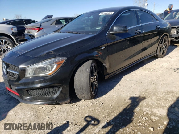 2016 Mercedes-Benz CLA with VIN WDDSJ4GB3GN299801, listed as a Copart auction lot 69594602 with 0 mi miles. Bid and sale history available at carsss.com. Image 1.