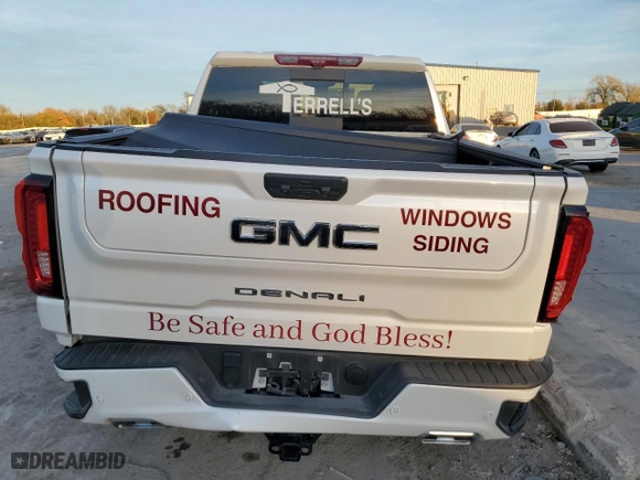 2023 GMC Sierra 1500 Denali Ultimate with VIN 1GTUUHEL7PZ243379, listed as a Copart auction lot 80471534 with 23,164 mi miles and Salvage Title. Bid and sale history available at carsss.com. Image 6.