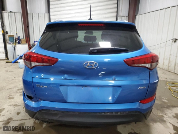 2017 Hyundai Tucson SE with VIN KM8J3CA43HU277711, listed as a Copart auction lot 54045385 with 56,594 mi miles and Salvage Title. Bid and sale history available at carsss.com. Image 6.