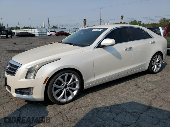 2014 Cadillac ATS Premium with VIN 1G6AE5SX7E0124063, listed as a Copart auction lot 68642254 with 142,839 mi miles and Salvage Title. Bid and sale history available at carsss.com. Image 1.
