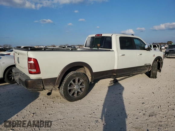 2019 Ram 2500 Laramie Longhorn with VIN 3C6UR5LL4KG593040, listed as a Copart auction lot 44170595 with 160,488 mi miles and Salvage title. Bid and sale history available at DreamBid. Image 3.