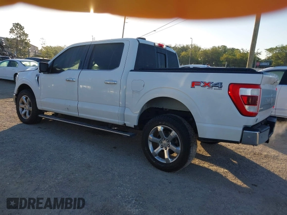 2021 Ford F-150 XL with VIN 1FTFW1E89MFB34411, listed as a IAAI auction lot 41832911 with 70,702 mi miles. Bid and sale history available at carsss.com. Image 3.