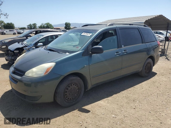 2004 Toyota Sienna CE with VIN 5TDZA23C24S045742, listed as a Copart auction lot 56206625 with 239,601 mi miles and Clean Title. Bid and sale history available at DreamBid. Image 1.