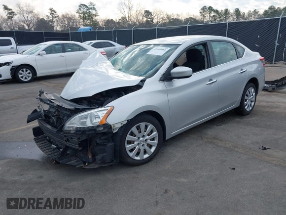2015 Nissan Sentra SV with VIN 3N1AB7AP3FL669266, listed as a IAAI auction lot 41663084 with 129,737 mi miles and . Bid and sale history available at DreamBid. Image 2.