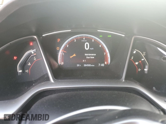 2021 Honda Civic Sport with VIN 2HGFC2F81MH537604, listed as a Copart auction lot 50771195 with 84,500 mi miles and Salvage Title. Bid and sale history available at DreamBid. Image 9.