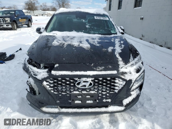 2021 Hyundai Kona SEL Plus with VIN KM8K6CAA8MU626504, listed as a Copart auction lot 87601905 with 127,729 mi miles and Salvage Title. Bid and sale history available at carsss.com. Image 5.