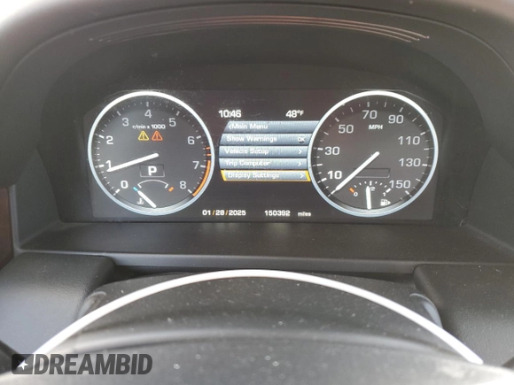 2010 Land Rover Range Rover HSE Lux with VIN SALMF1D47AA323775, listed as a Copart auction lot 42149255 with 150,392 mi miles and Salvage title. Bid and sale history available at DreamBid. Image 9.