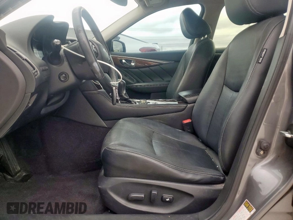 2015 Infiniti Q50 Sport with VIN JN1BV7AP1FM331043, listed as a Copart auction lot 60319895 with 150,645 mi miles and Salvage title. Bid and sale history available at DreamBid. Image 7.