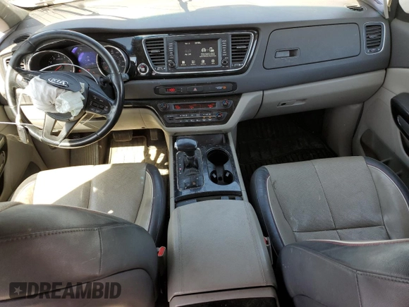 2017 Kia Sedona EX with VIN KNDMC5C16H6291154, listed as a Copart auction lot 52986945 with 107,067 mi miles and Salvage Title. Bid and sale history available at carsss.com. Image 8.