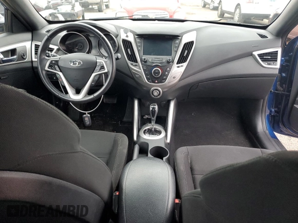 2017 Hyundai Veloster with VIN KMHTC6AD8HU324368, listed as a Copart auction lot 37286853 with 90,777 mi miles. Bid and sale history available at carsss.com. Image 8.