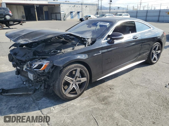 2015 Mercedes-Benz S-Class S 63 AMG with VIN WDDXJ7JB2FA001194, listed as a Copart auction lot 89135965 with 0 mi miles and Salvage Title. Bid and sale history available at carsss.com. Image 1.