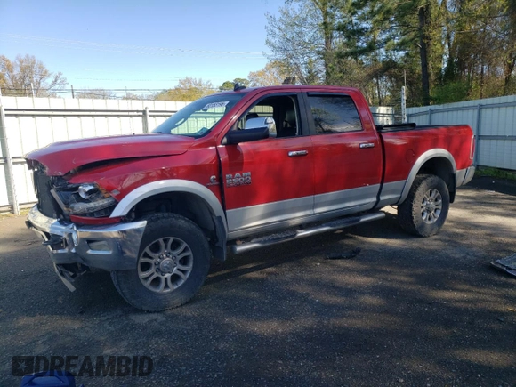 2015 Ram 2500 Laramie with VIN 3C6UR5FL2FG600407, listed as a Copart auction lot 50153195 with 201,064 mi miles and Salvage Title. Bid and sale history available at carsss.com. Image 1.