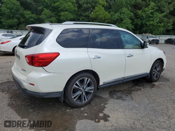 2018 Nissan Pathfinder S z VIN 5N1DR2MN9JC624870, wystawiony jako Copart lot #59740805 z przebiegiem 150 146 mil mil oraz Szkoda całkowita • Salvage title. Historia ofert i sprzedaży dostępna na DreamBid. Obrazek 3.